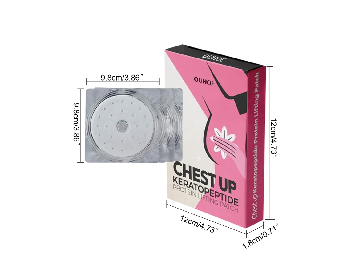 Patch De Levantamento De Mama Com Proteína Ouhoe 4pcs - Efeito Imediato, Confortável E Discreto