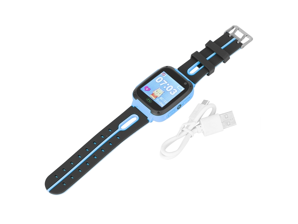 Reloj Inteligente Para Niños Con Posicionamiento, Cámara, Alarma Y Linterna (azul)