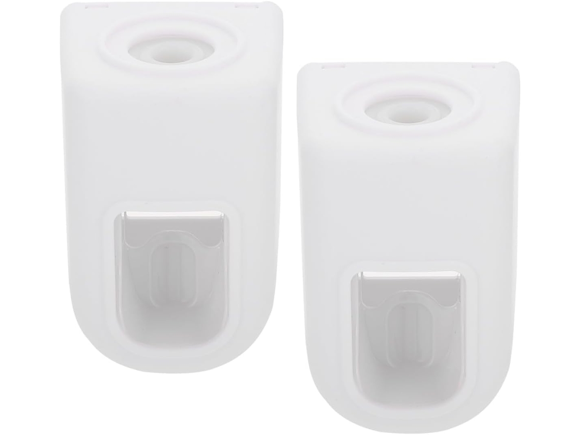 Juego De 2 Soportes Blancos Para Pasta De Dientes De Pared Sin Clavos,