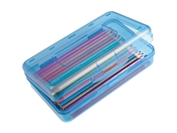 2026rebe-estuche De Lápices De Plástico Color Linjou, Gran Capacidad Con Tapa Apretada Para Útiles Escolares Y Oficina (transparente)
