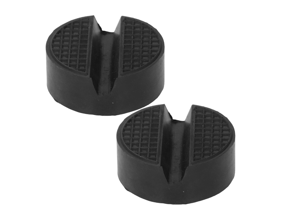 2 Adaptadores De Boquilla De Elevación De Goma Circular Con Protector De Ranura, Universales Para Automóviles.