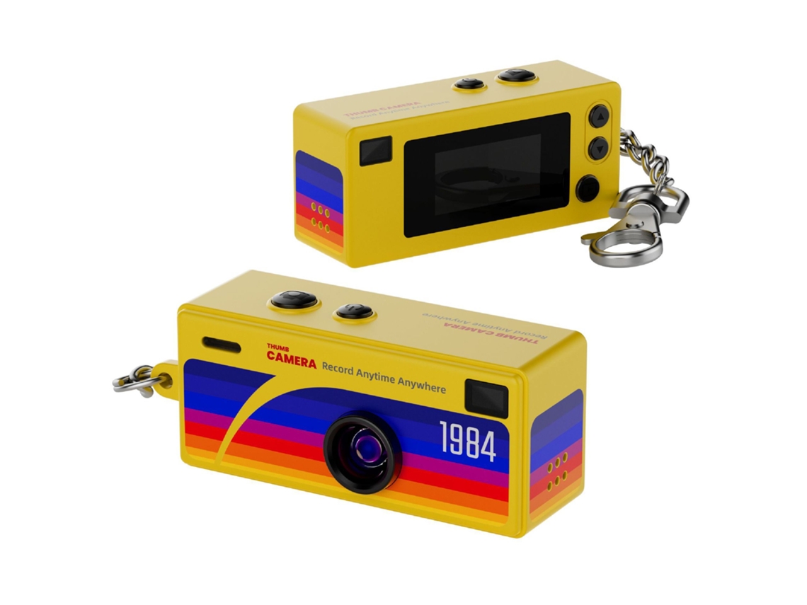 (amarillo - Sin Tarjeta Tf) Mini Cámara Retro De 0,96 Pulgadas - 1080p - Videocámara Ultracompacta - Con Flash