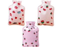 Juego de 3 piezas de mini bolsa de agua caliente y manta de mano, ligero y práctico.