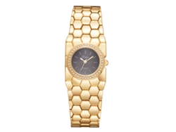 Reloj De Pulsera Para Mujer Con Diamantes De Imitación, Cuarzo De Aleación, Lvpai Business, Oro Para Mujer, Negro