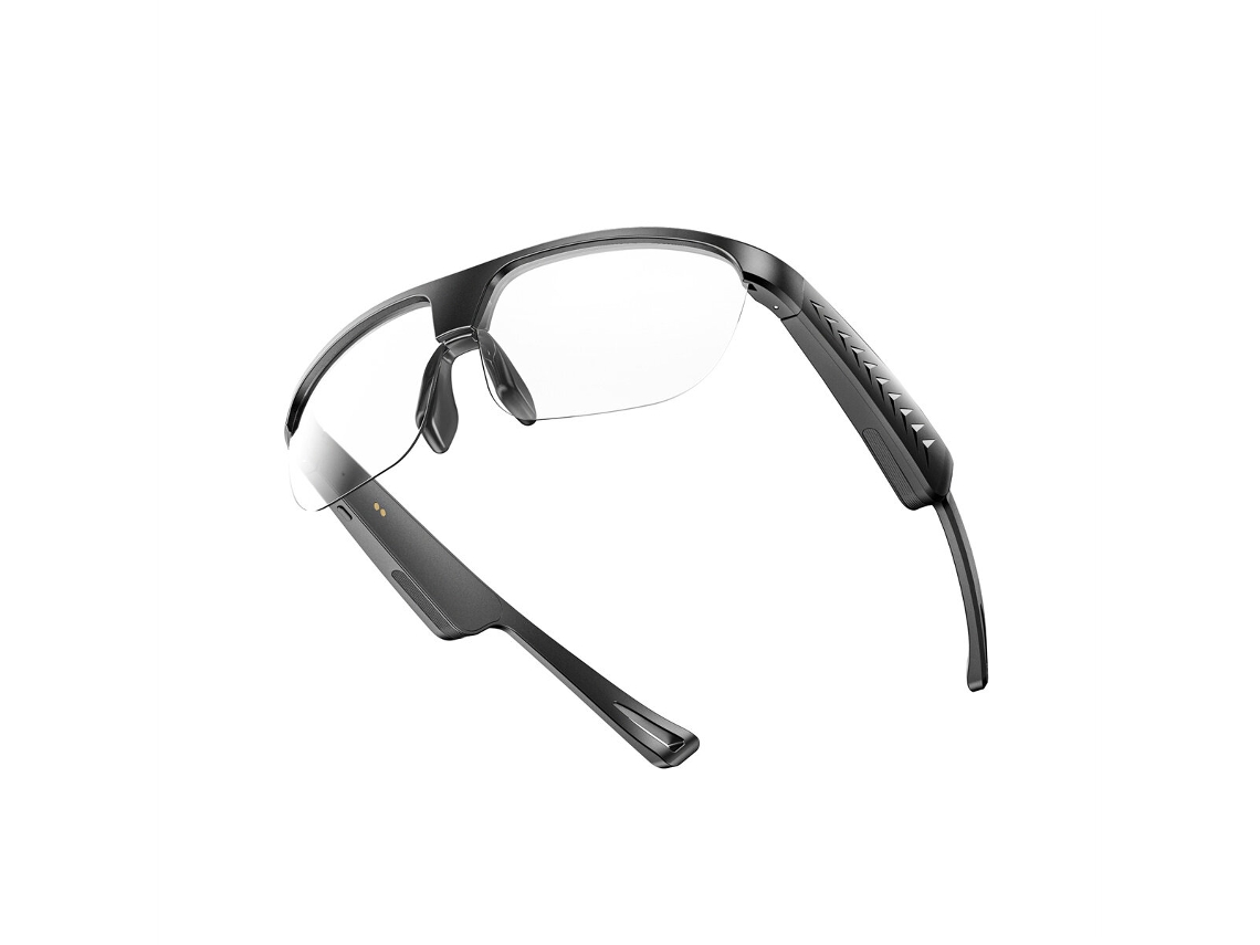 Gafas deportivas inteligentes Senbono L01 con Bluetooth, color naranja, chip BT8925 y bocina Bosscavity integrada. Gafas con audio inteligente Mdug.