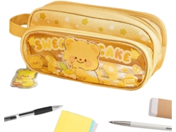 Estuche para lápices y bolígrafos con forma de animal, con cremallera, organizador de reglas, Vayotoy