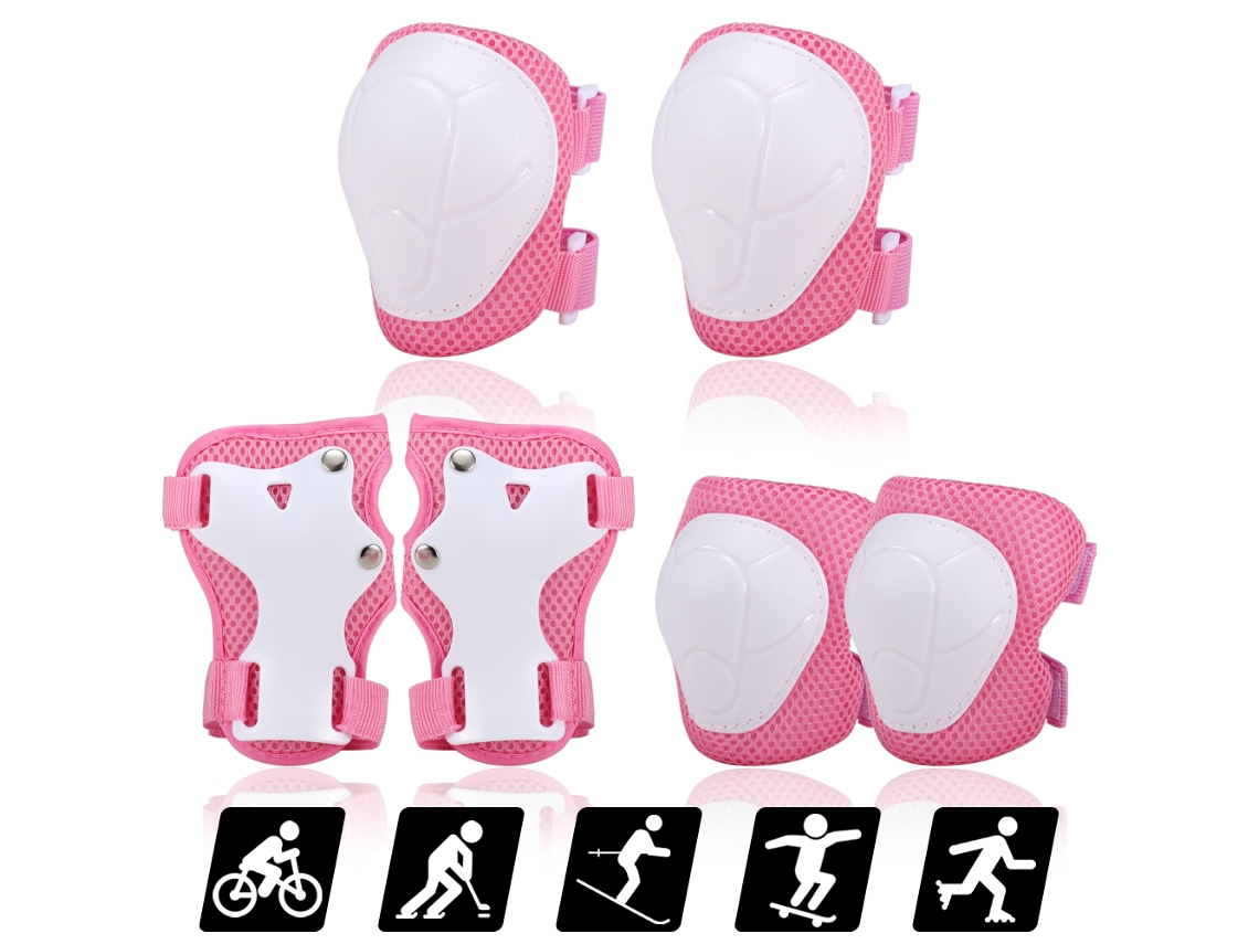 Rodilleras para niños (equipo de protección 6 en 1, apto para patinaje)