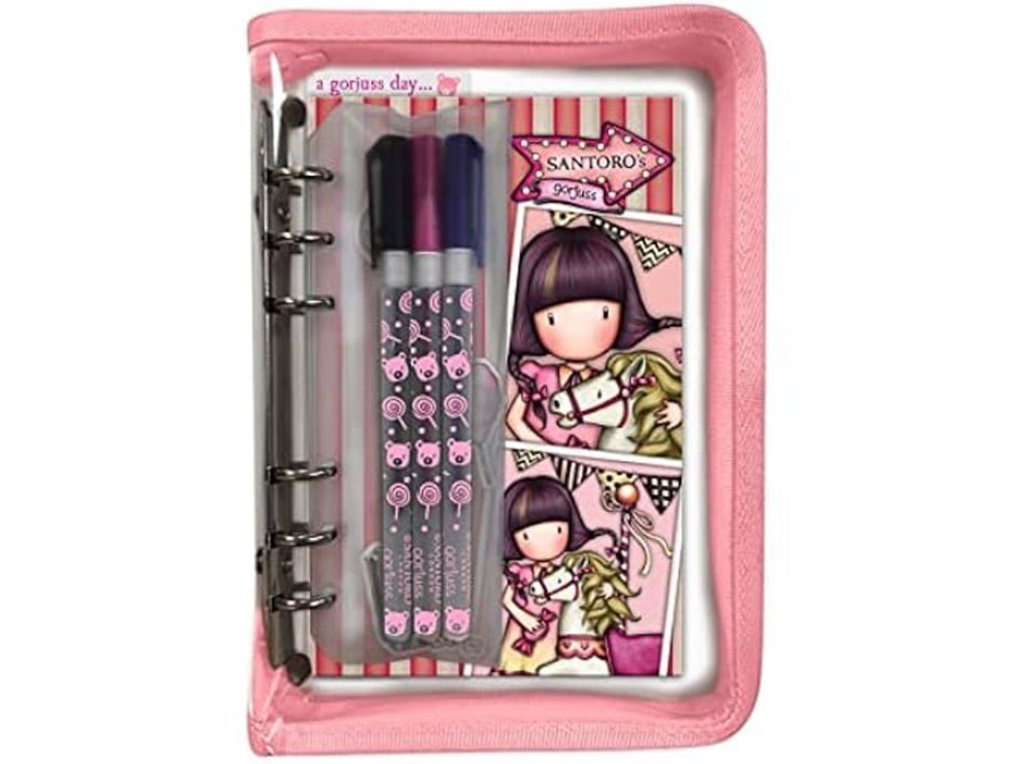 Set de Papelería Gorjuss Carousel 5 Piezas Salmón