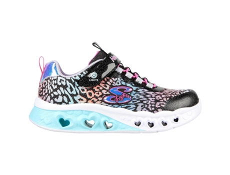 Zapatillas de Niña SKECHERS Flutter Heart Lights Multicolor (35)