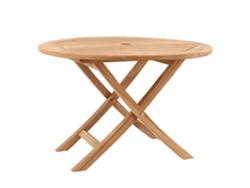 Mesa de Jardín CONCEPT U Mejia (Marrón - Tejido - 82x46x75 cm)
