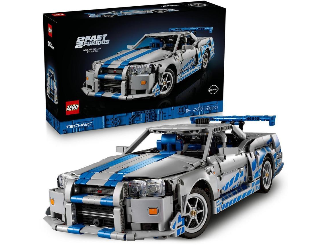 LEGO Technic: Fast & Furious Nissan Skyline GT-R R34 - 42210 (1410 piezas)