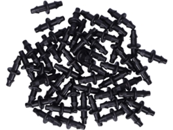 100 Piezas De Sistema De Riego Por Goteo Bidireccional Con Conector 4/7 Para Jardines, Granjas Y Céspedes. Aireadores Para El Efecto De