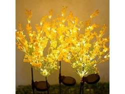 2026-lámpara Solar Exterior Led Flor De Colza Decorativa Jardín Paisaje Resistente Al Agua