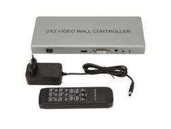 Controlador De Videowall Con Interfaz Multimedia Hd 2x2, Aleación De Aluminio, Procesador De Pared Para Tv Lcd 1080p,