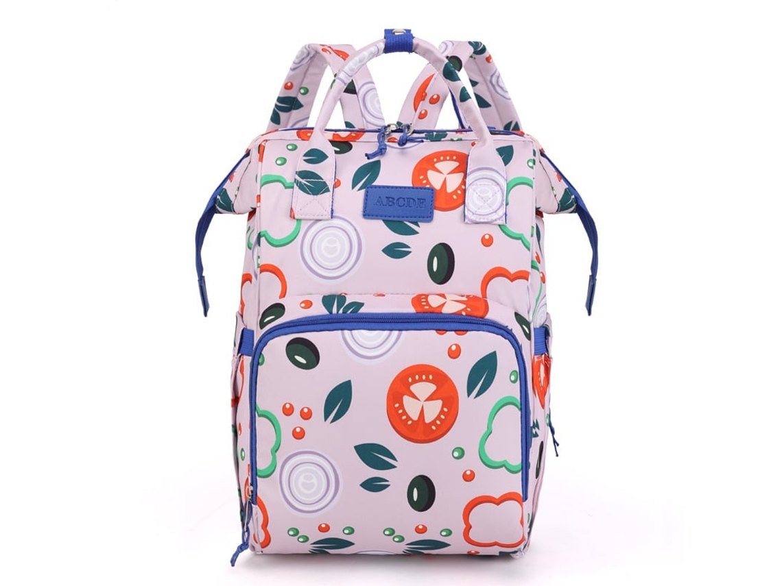 Mochila Embarazo Maternidad Ligera Impermeable Gran Capacidad Multifuncional Bolsa Pañales Bebé Morado