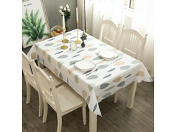 2026-mantel Rectangular 137x180cm Impermeable Limpieza Fácil Anti Manchas Tela Plástica Con Diseño De Hojas