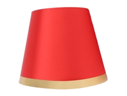 Lámpara de mesa moderna de estilo europeo en tela para lámpara de pie E27, decoración del hogar, roja, modelo 2026 (Px134).