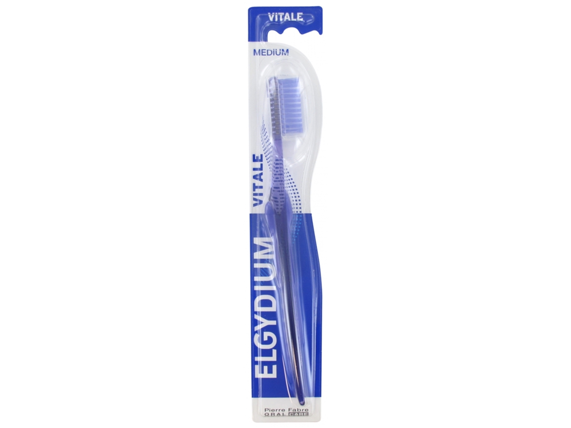 Cepillo de Dientes Vitale Medio Color: Blanco ELGYDIUM