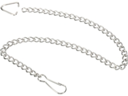 Cadena Para Puerta De Inodoro De 30 Cm. Conexión Ovalada Para Descarga De Acero Inoxidable 304.