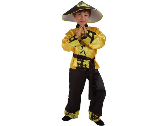 Disfraz de Niño DISFRAZZES Chino Amarillo (Talla: 6 a 7 años)