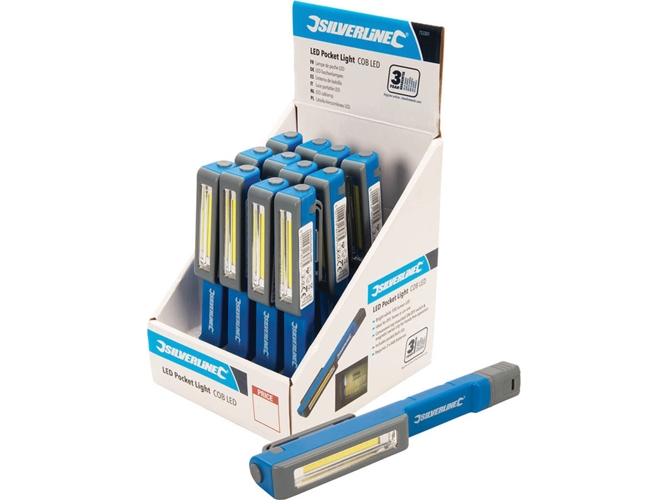 Caja con Linternas LED de Bolsillo SILVERLINE 753301 - 12 piezas