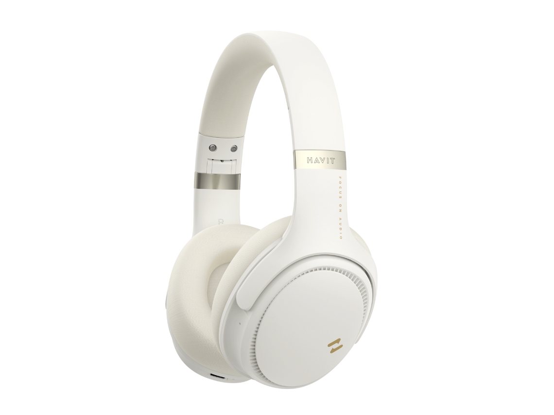 Auriculares Bluetooth HAVIT H630BT PRO (On Ear - Micrófono - Noise Cancelling - Beige)