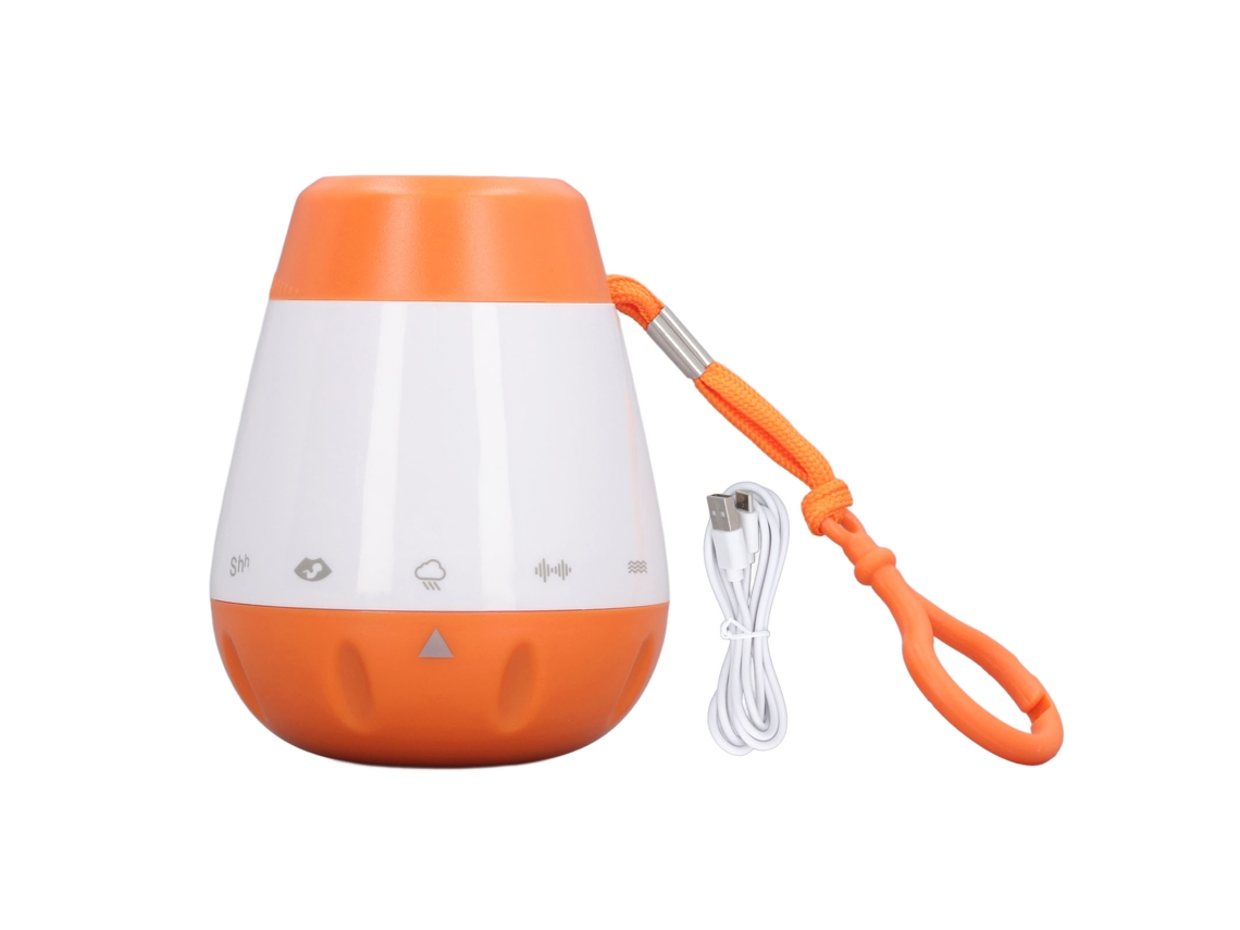 Máquina de ruido blanco para bebés 2026 con detección de voz, control de volumen y música suave para dormir.