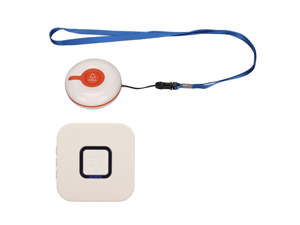 Sistema De Alerta Sem Fio Para Cuidadores Botão De Chamada Resistente À Água Ip55 330m Bateria