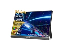 Monitor portátil para juegos, frecuencia de actualización de 144 Hz, resolución de 1920 x 1080, 16,1" Z1fc de 144 Hz