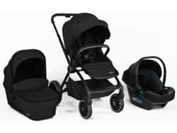 Cochecito 3 en 1 con asiento de coche para bebé Babygo Harmony Negro
