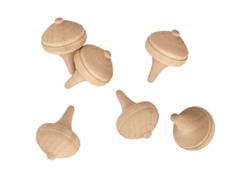 Conjunto De 6 Piones De Madera 3.5 X 4.5 Cm Artemio