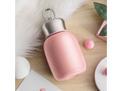2026-44980-botella De Agua Portátil Linjou Aislada Al Vacío Estanca Para Deportes 200ml Rosa Durazno