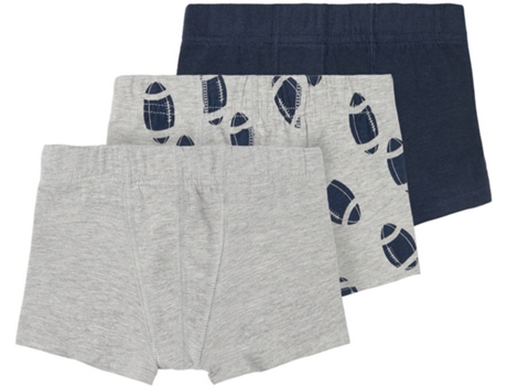 Conjunto de 3 Boxers NAME IT Algodón Niños (23 meses - Gris)