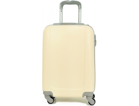Maleta Equipaje De Mano Cabina Trolley Viajar En Avión Viaje 4 Ruedas 360º Giratorias. (Beige) COSHANO