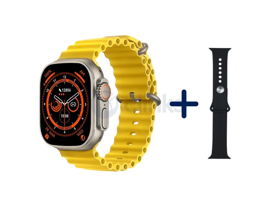 Smartwatch K950 con 2 Correas Amarillas CLINKS