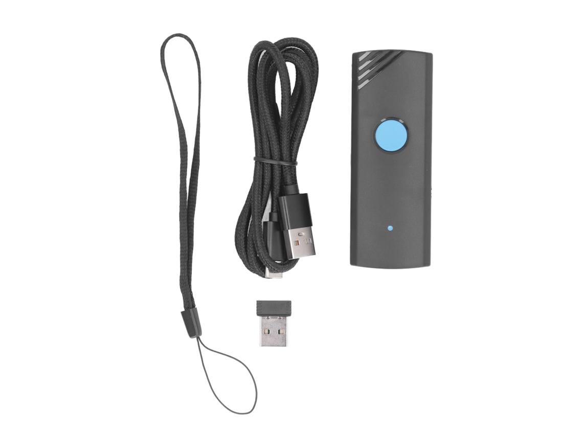 Escáner de código de barras inalámbrico 2.4G Bluetooth 1D 2D Mini para Tablet, Teléfono y PC