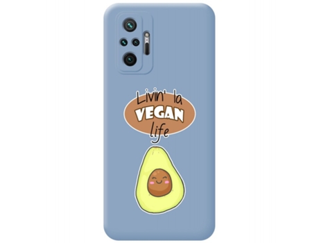Carcasa Xiaomi Redmi Note 10 Pro TUMUNDOSMARTPHONE Silicona Líquida Dibujos Azul
