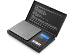 NEVEANCE Báscula digital compacta con pantalla LCD retroiluminada, báscula de bolsillo de precisión para joyas, monedas, hierbas y más, 200 g x 0,01 g, fácil d