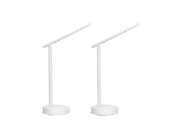 FORLIGHT Archie 2Uds Lámpara Flexo de Escritorio Led Con Batería Intensidad Regulable Con Luz Neutra Flexo Aluminio Blanco