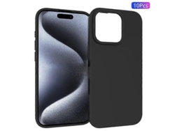 Carcasa Trasera De Tpu Mate A Prueba De Golpes Compatible Con Iphone 16 Pro Max 10 Unidades