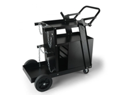 Carro de Soldadura con 2 Niveles, Cajones, Portabotellas y Ruedas Giratorias 360° Tekmaquinas