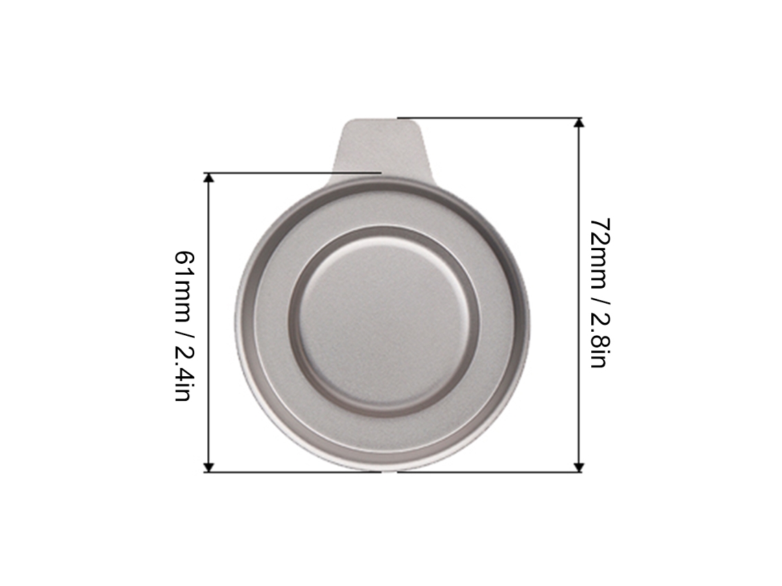 Tapa Ligera De Titanio Para Hornillo De Alcohol Tomshoo Con Extintor, Ideal Para Acampada Y Senderismo.