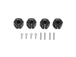 Adaptador De Buje De Rueda Hexagonal De Aluminio De 8 Mm Para Scx10 Cc01 Wraith 90027 90034 Negro