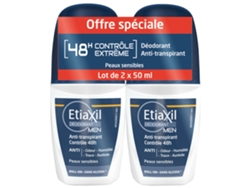 Desodorante Desodorante Men Antitranspirante Control 48H Roll-On Lote de 2 X 50 Ml ETIAXIL