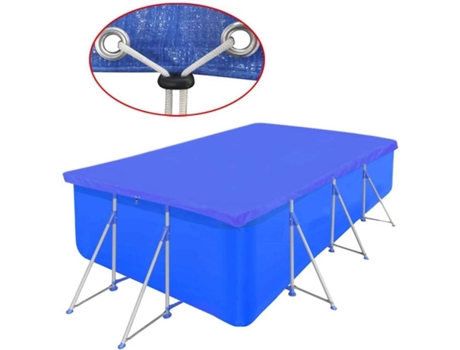 vidaXL Cubierta de piscina rectangular PE 90 g/m2 400x207 cm