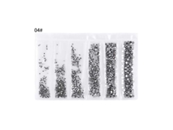 Herramienta de manicura DIY Kkml con purpurina y piedras brillantes para uñas, base plana y mini perlas decorativas (4)