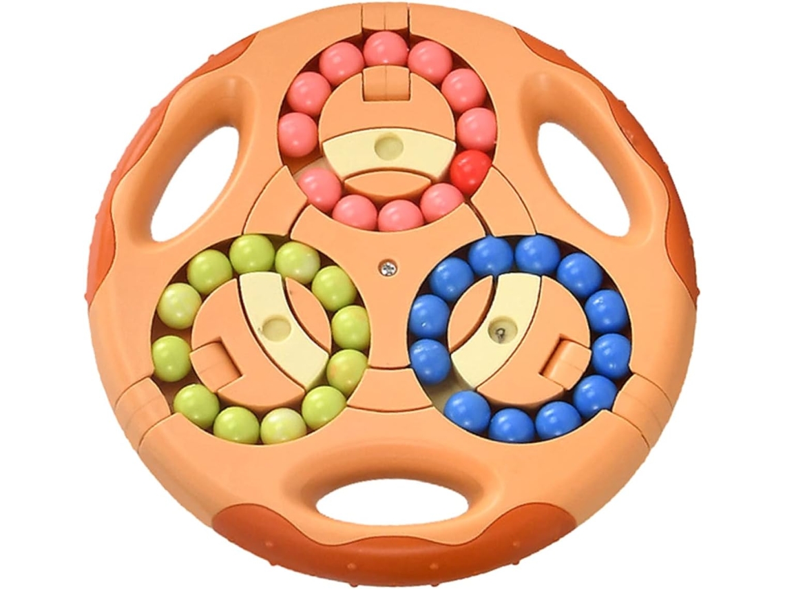 Cubo mágico giratorio de doble cara Digitallab, juguete educativo (naranja)