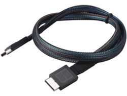 Cable De Extensión De Datos Mini Sas Pcie4.0 Oculink Sff-8611 De 24 Gbps Para Servidor (1 M)
