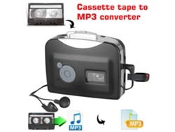 Convertidor de casete a MP3, diseño portátil para fácil transporte y uso práctico con conector auxiliar estándar de 3,5 mm, casete con calidad de sonido de primera clase.