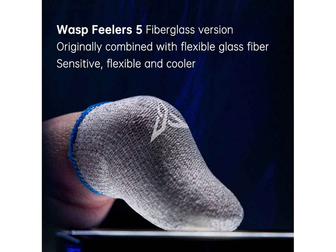 Flydigi Wasp Feelers 5 Manguito De Fibra Anti-suor Para Tela Tática Dedão Gamer 2 Unidades